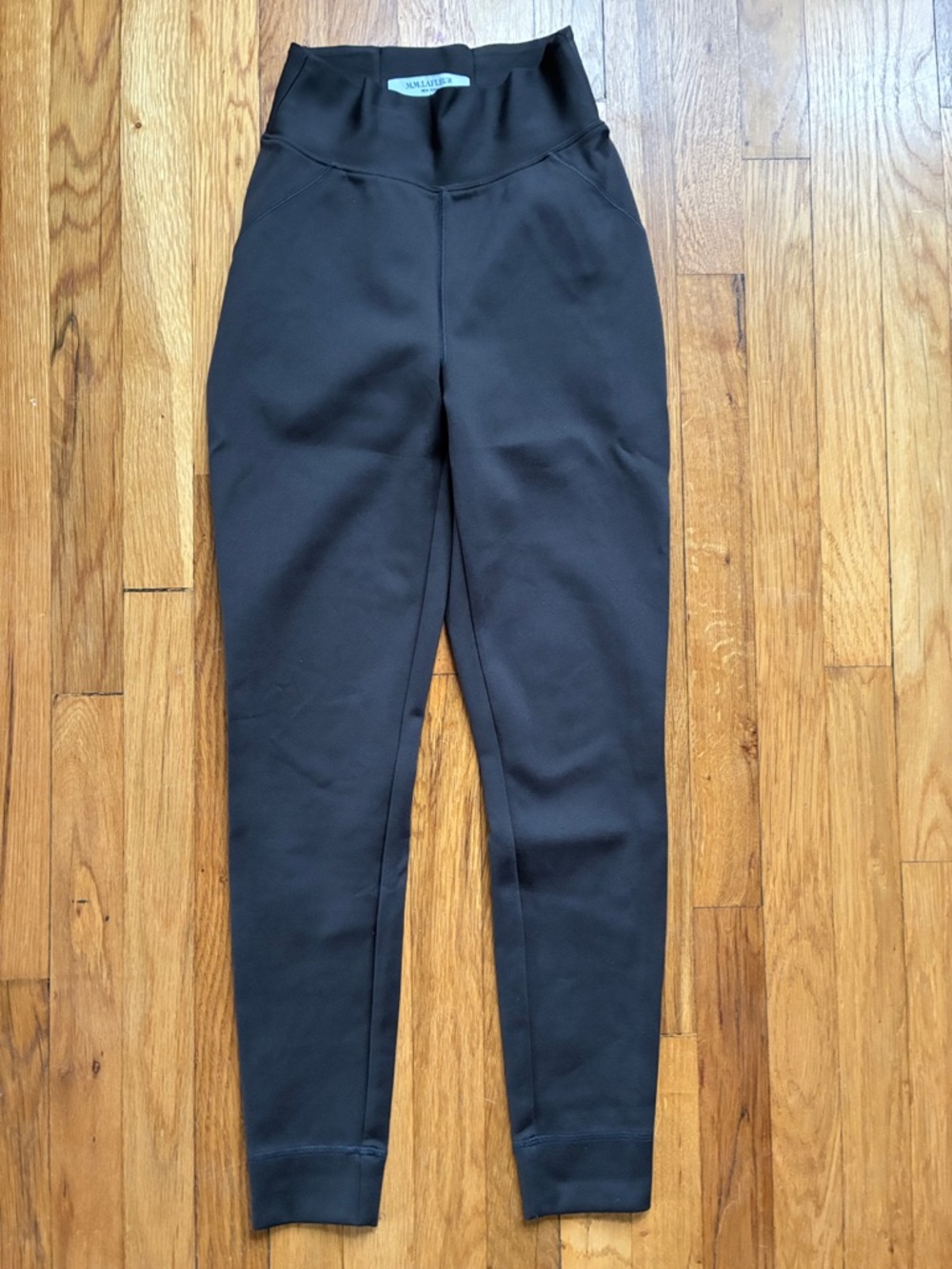 MM Lafleur Harrington Leggings 2 Light Scuba Brown High Rise Sculpt Compression
